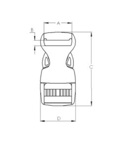 Hebilla Burbuja de 19mm (3/4") - Imagen 3