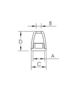 Tapa Nudo Cono Pequeño con Tapa Plana de 3mm - Imagen 3